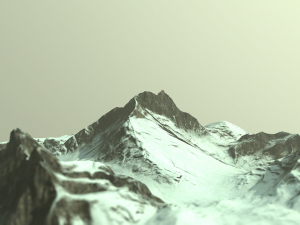 snow mountains 3D-Modell