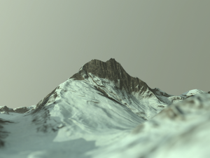 snow mountains Model 3D
