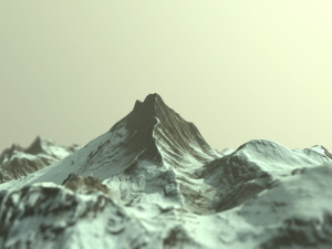 snow mountains Model 3D