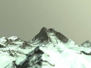 snow mountains Model 3D