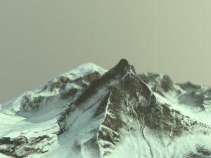 snow mountains Model 3D