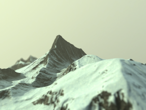 snow mountains Model 3D