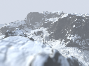 snow mountains 3D Model