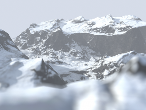 snow mountains 3D Model