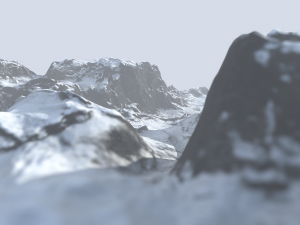 snow mountains 3D Model