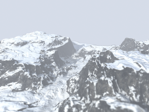 snow mountains 3D Model
