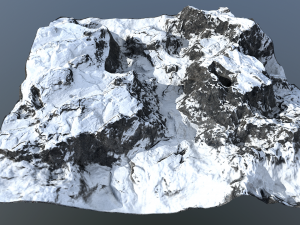 snow mountains 3D Model