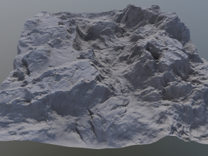 snow mountains 3D Model