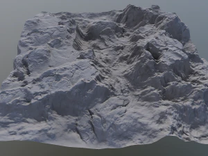 snow mountains 3D Model