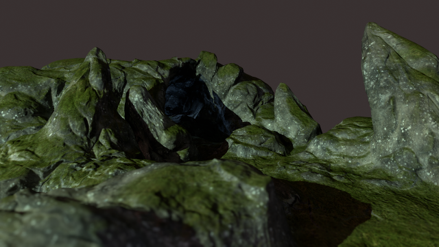 cave entrance 3D Model .c4d .max .obj .3ds .fbx .stl .blend