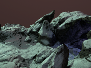 cave entrance with snow Modelo 3D