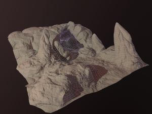 cave entrance with snow Modelo 3D
