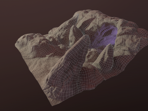 cave entrance with snow Modelo 3D