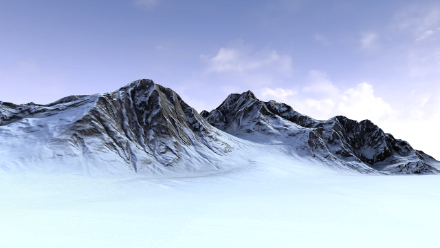 snow mountain 3D 모델 .c4d .max .obj .3ds .fbx .stl .blend