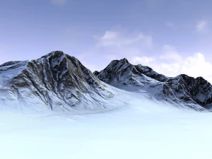 snow mountain 3D Model