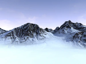 snow mountain 3D Model
