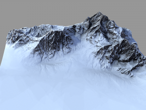 snow mountain 3D 모델
