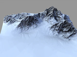 snow mountain 3D Model
