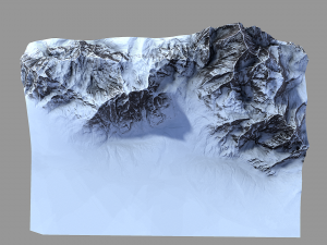 snow mountain 3D 모델