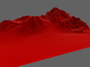 snow mountain 3D Model