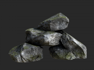 mossy rocks 3D Модель