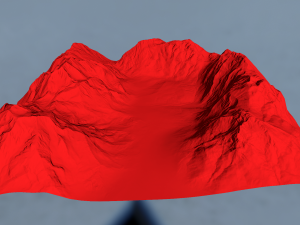 snowy mountain terrain 3D 모델