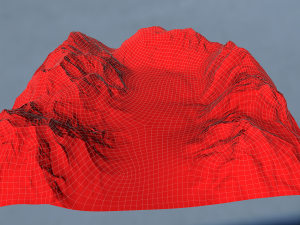 snowy mountain terrain 3D 모델