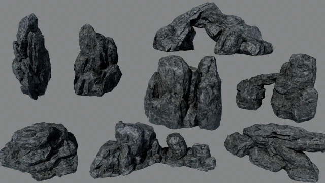 rock pack vol 8 3D Model .c4d .max .obj .3ds .fbx .stl .blend 