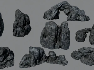 pacchetto rock vol 8 Modello 3D