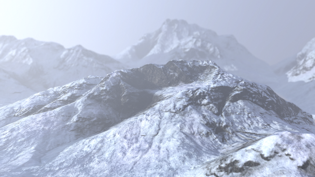 snow mountain 3D 모델 .c4d .max .obj .3ds .fbx .stl .blend 