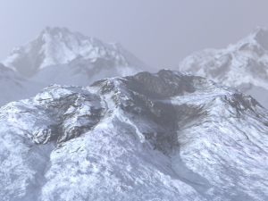 snow mountain 3D 모델