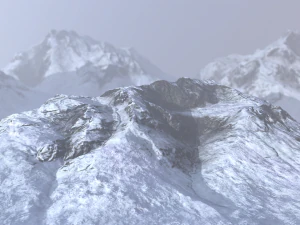 snow mountain 3D Model