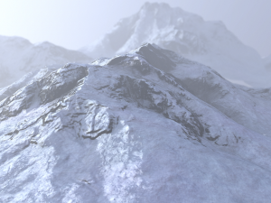 snow mountain 3D 모델