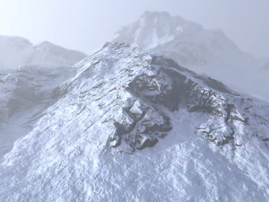 snow mountain 3D Model