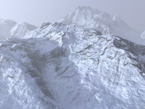 snow mountain 3D 모델