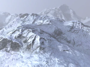 snow mountain 3D Model
