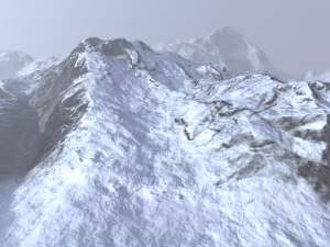 snow mountain 3D 모델