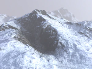 snow mountain 3D Model