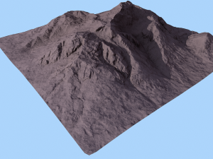 snow mountain 3D 모델