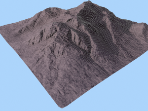 snow mountain 3D 모델