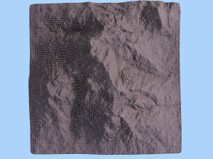 snow mountain 3D 모델