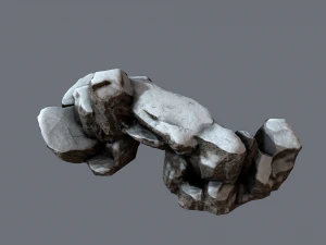 rock under the snow 2 3D Model