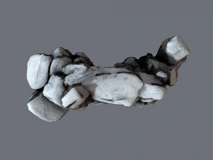 rock under the snow 2 3D Model
