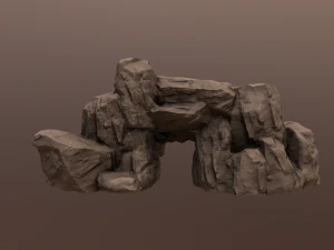 rock under the snow 2 3D Model
