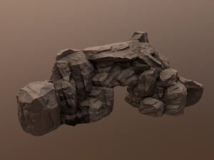 rock under the snow 2 3D Model