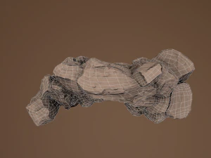 rock under the snow 2 3D Model