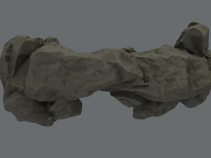 rock under the snow 2 3D Model
