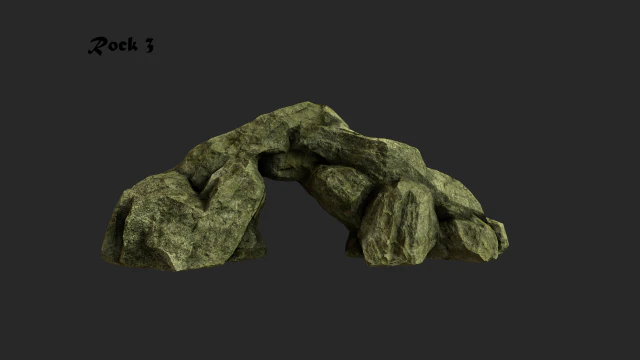 desert rock 3D Model .c4d .max .obj .3ds .fbx .stl .blend