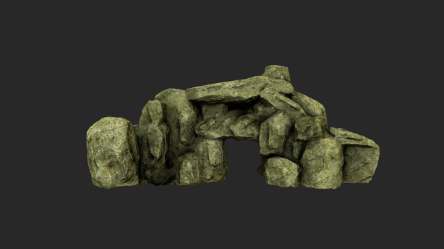 desert rock 2 3D Model .c4d .max .obj .3ds .fbx .stl .blend
