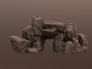 desert rock 2 3D Model